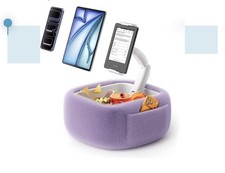 Ultra Fluffy Kindle Pillow Stand for Reading, Lap Tablet Pillow Stand with Sn...
