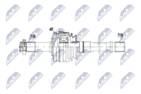 Antriebswelle NTY NPW-ME-203 FüR Mercedes Klasse W463 AMG 463 272 274 275 500