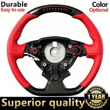 Led Carbon Fiber Red Leather Sport Steering Wheel Fits 11 Ferrari 458 488 F12 Led Carbon Fiber Red Leather Sport Steering Wheel Fits 11 Ferrari 458 488 F12