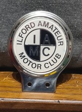 ILFIRD Amateur Motor Club Car Badge Car badge vintage  Classic Car Vehicle 