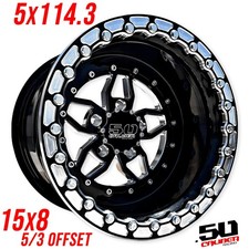 50 Caliber Racing 501 15x8 Beadlock Wheel 5x114.3 Polaris Rzr Pro R Turbo R 50 Caliber Racing 501 15x8 Beadlock Wheel 5x114.3 Polaris Rzr Pro R Turbo R