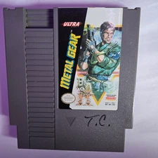 Metal Gear (Nintendo Entertainment System, 1988) - Working Cartridge