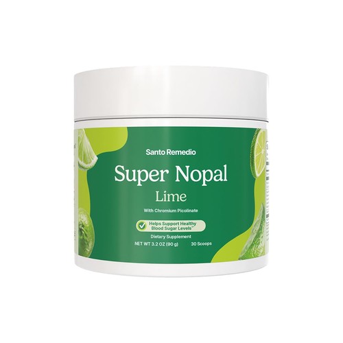 Santo Remedio Super Nopal Powder Lime Flavor Exclusive Formula with Nopal and...