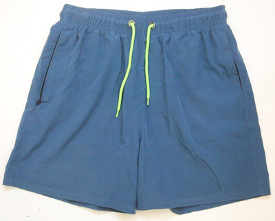 Small Silk Works Blue Poly Spandex Lined Athletic Swim Shorts 30'' x 5'' 1-648