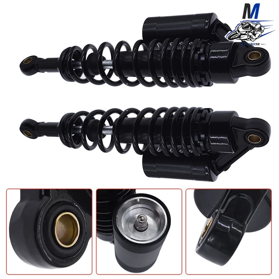 Amortiguador trasero suspensión neumática negro para Honda Kawasaki 12,5" 320 mm Foto 2 de 4