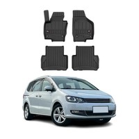 Omac Gummi FußMatten FüR VW Sharan 2010-2023 Premium TPE 3D Automatten 4Tlg