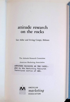 Attitude Research on the Rocks Adler, Lee and Irving Crespi: