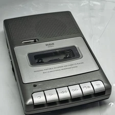 RCA Portable Cassette Player Recorder RP3504-A-No Cord-Battery Tested