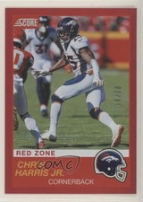 2019 Score Red Zone 16/20 Chris Harris Jr #21 0t2