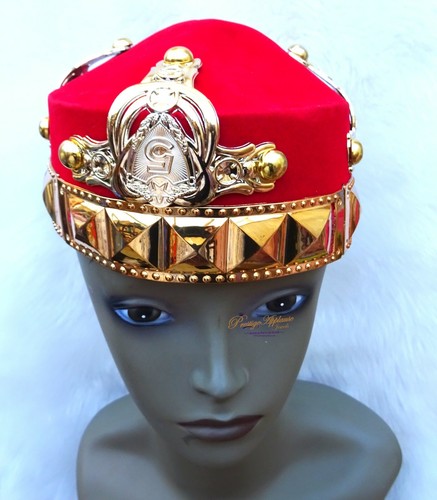 Häuptling verzierter Igbo Edo Hut Bräutigam Hochzeit Yoruba traditionelle Kleidung - Bild 29 von 48