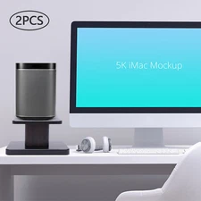 Pair Tabletop Speaker Studio Monitor Stands Desktop Computer Holders Bookshelf