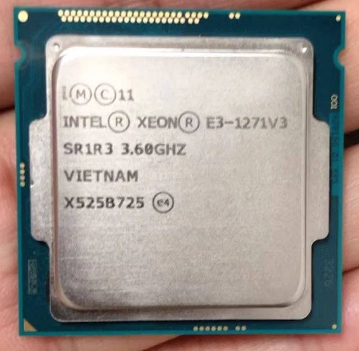 Intel Xeon E3-1271 V3 LGA-1150 CPU Processor SR1R3 3.6GHZ 4-Core 8MB E3-1271V3 - Image 2 of 4