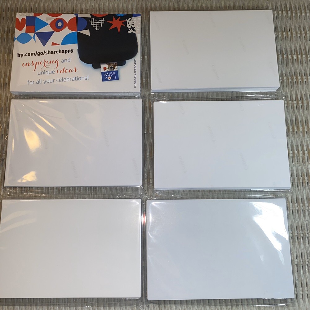 Lot of 6 / Photo Printer Paper Glossy / 4x6 -50 pack/ HP Advanced & Cannon brand