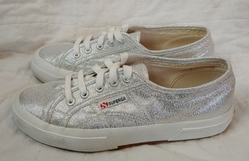 superga silver womens