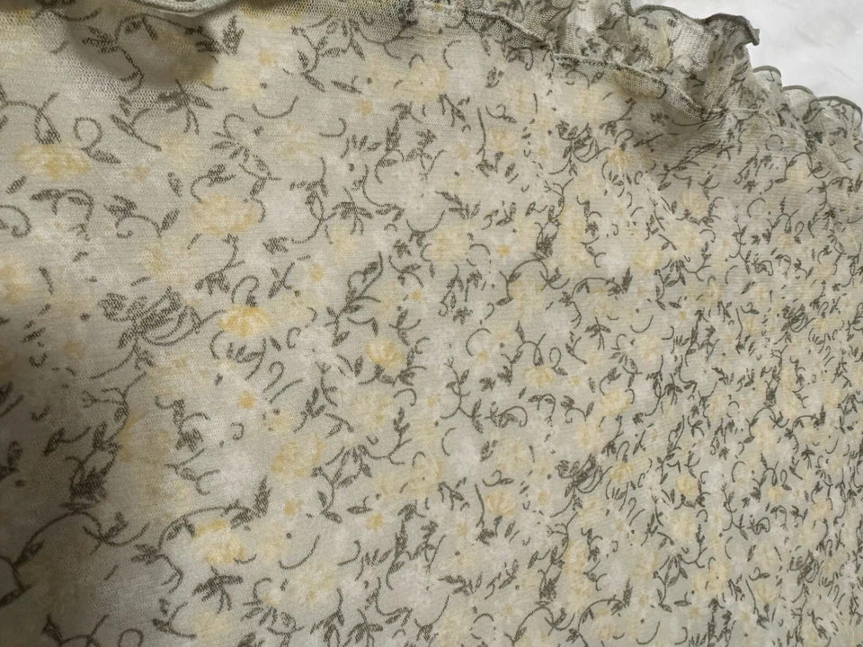 Falda midi Valerie Stevens vintage transparente en capas talla M - Cottagecore Foto 3 de 4