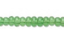 Transparent Spring Green 6x3mm Rondelle Beads with 0.8mm Hole 1 Strand 92  