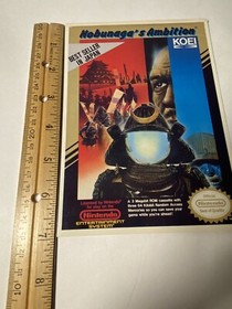 Nobunaga&rsquo;s Ambition Vidpro Card Nintendo NES Vintage Toys R Us  Display Card