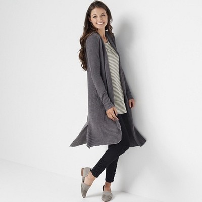 barefoot dreams cozychic lite catalina long cardigan