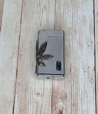 Side Silver Leaf Lighter