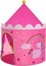 SONGMICS Tenda da Gioco Castello Principessa per Ragazze e Bambini, Rosa, Giochi
