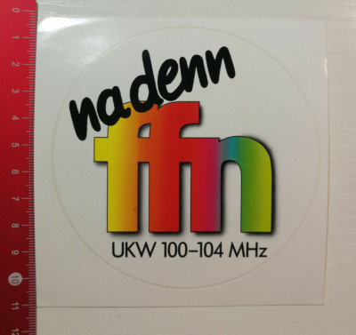 Aufkleber/Sticker: na denn ffn UKW 100 - 104 MHz (140517108)