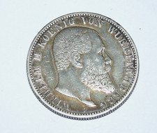 2 Mark Kaiserreich Württemberg 1906 F Silber Münze J 174 Deutsches Reich