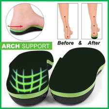 Orthotic Shoe Insoles Inserts Flat Feet Plantar Fasciitis Pads High Arch Support