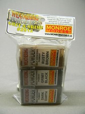 MONROE MODELS WEATHERING POWDER 3 PACK GRIT AND GRIME corrosion MON2912 NEW
