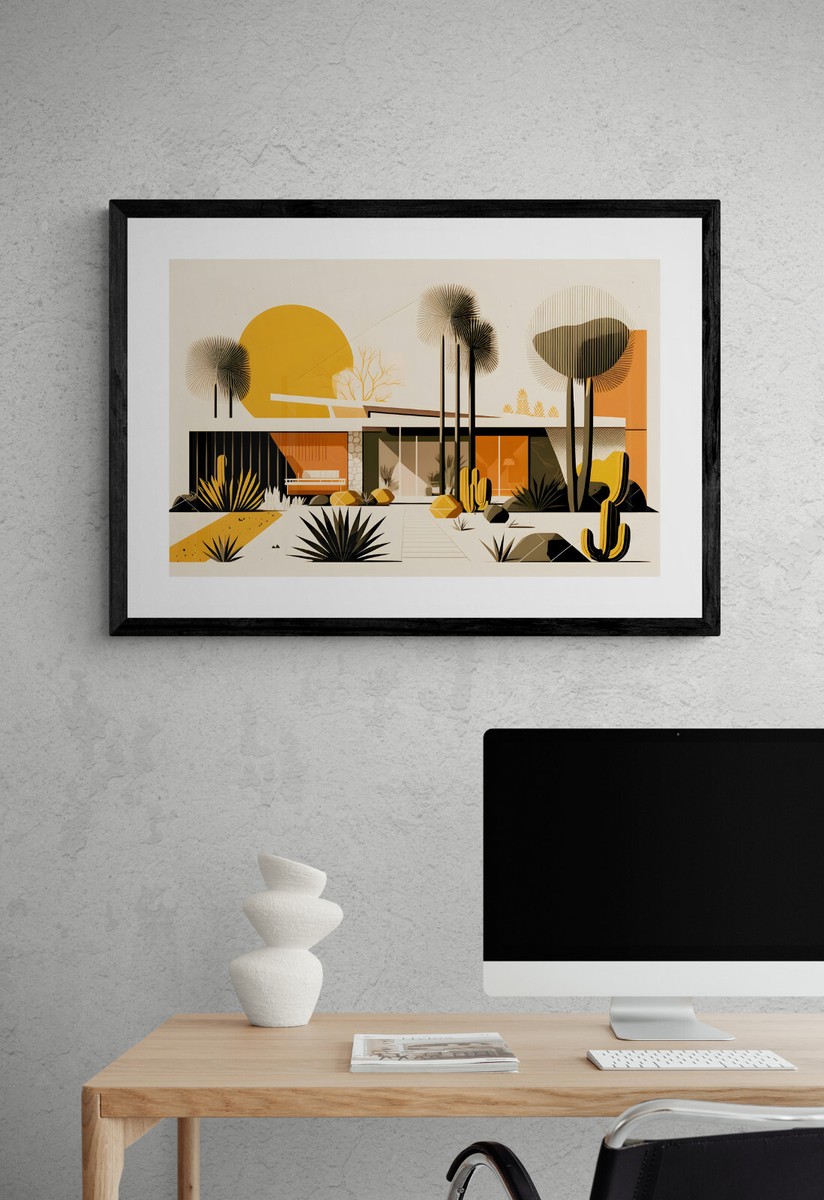 1960s Mid Century Modern Atomic Age Art Print 14ps | eBay