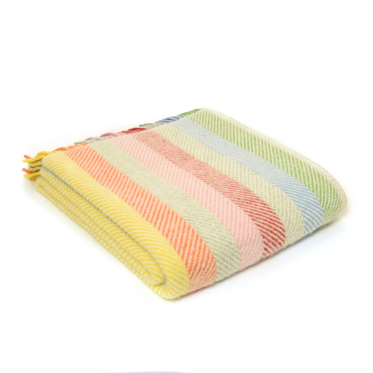 Tweedmill - Rainbow Grey Stripe Pure New Wool Throw/Knee Rug | eBay