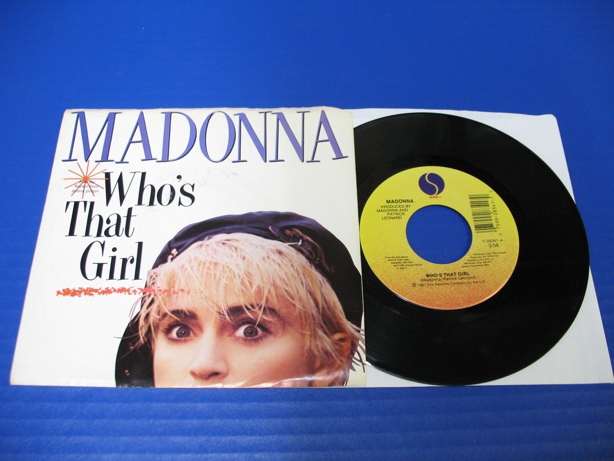 輸入盤LP80枚セット Rock, Pops. レコードまとめ売りMadonna Madonna - Who's That Girl / White Heat -80s Dance Pop 45 w/Pic