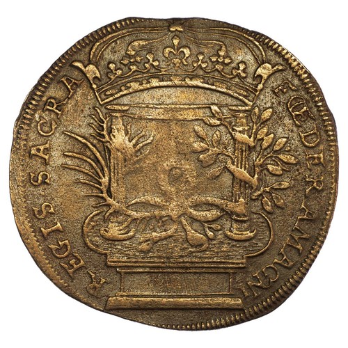 France - jeton de Nuremberg Henri IV Regis Sacra Foedera Magni Feu.11977 laiton - Imagen 2 de 2
