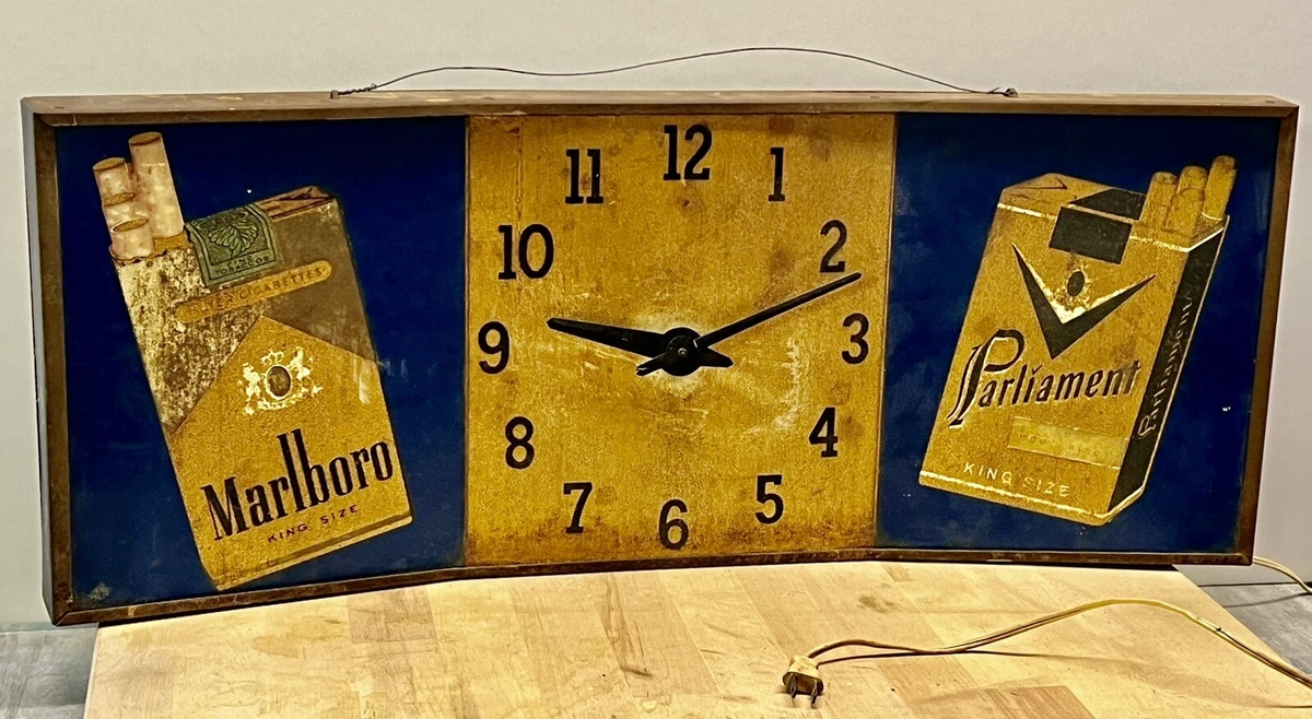 Marlboro Clock In Collectible Tobacco Signs for sale | eBay