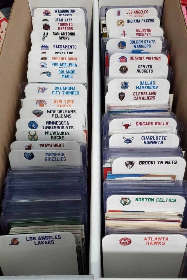 (30) TALL Sports Card Dividers with 30 FREE NBA Teams Logos Labels - Image 4 of 4