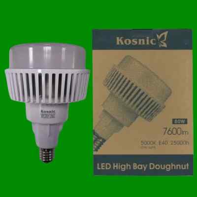 1x 80W E40 LED Glühbirne 5000K, Hochregal Gewerbe/Industrie Lager Lampe