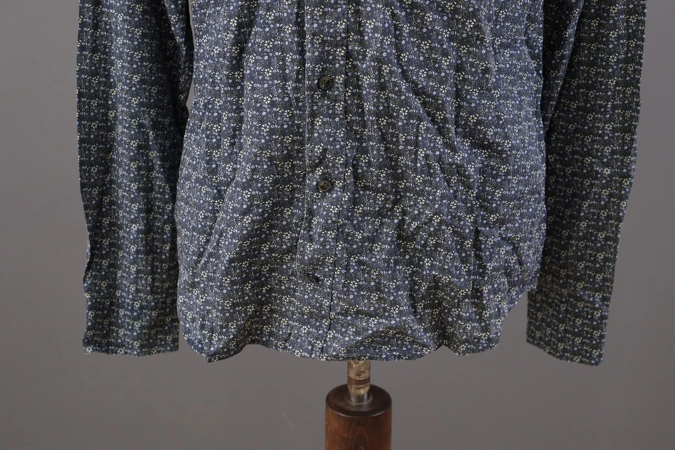 Eton Slim Fit Floral Long Sleeve Button Down Dress Shirt Size 43 / 17 / XL - Image 3 of 4