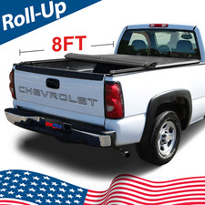 Soft Roll-up Bed Cover Tonneau Cover For 99-0607 Classic Silverado 1500 8ft Soft Roll-up Bed Cover Tonneau Cover For 99-0607 Classic Silverado 1500 8ft