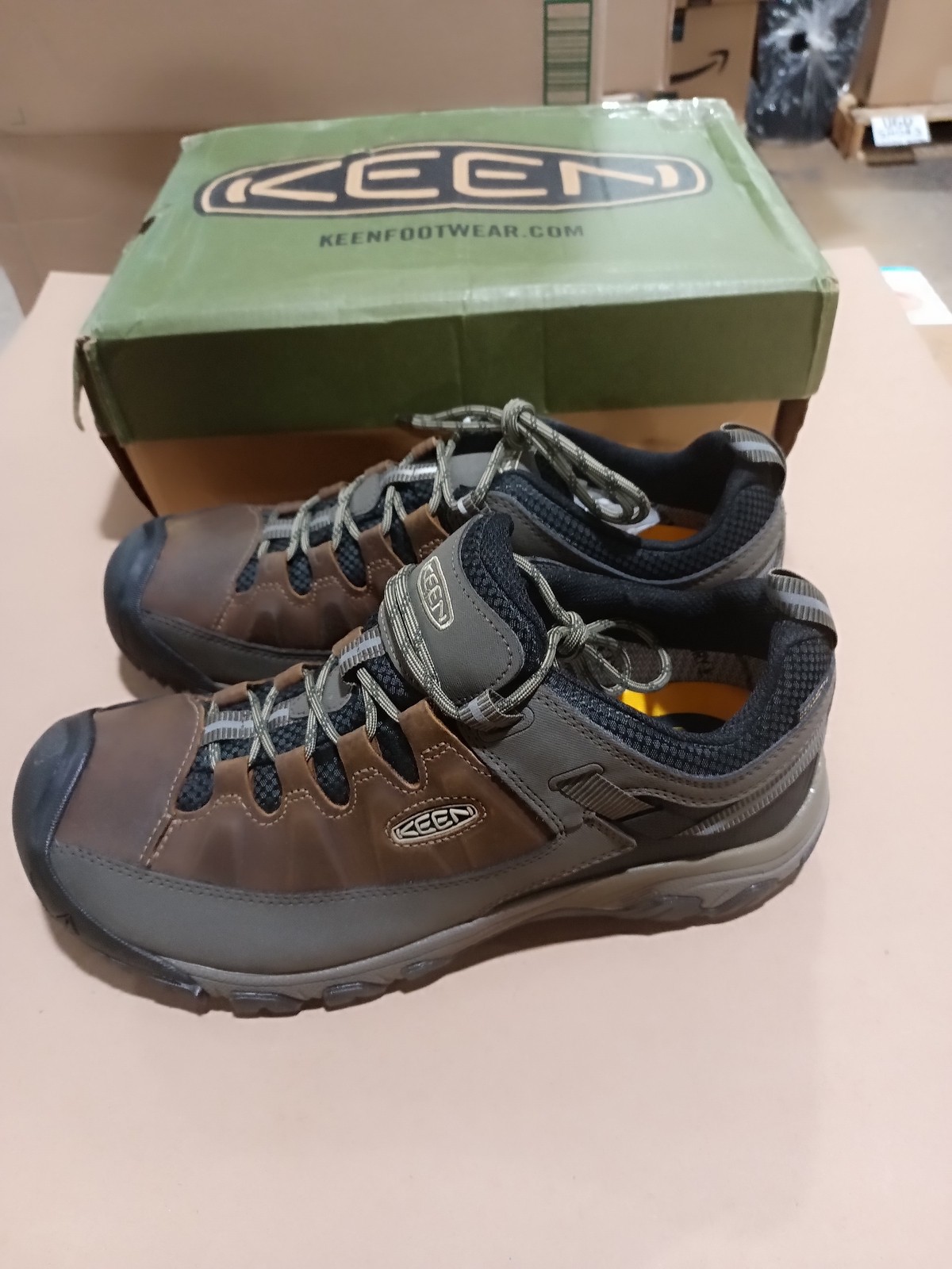 UsateCome Nuove_KEEN Scarpe da Escursionismo Uomo Targhee 3 Bassa Altezza Impermeabili Bun_Bungee