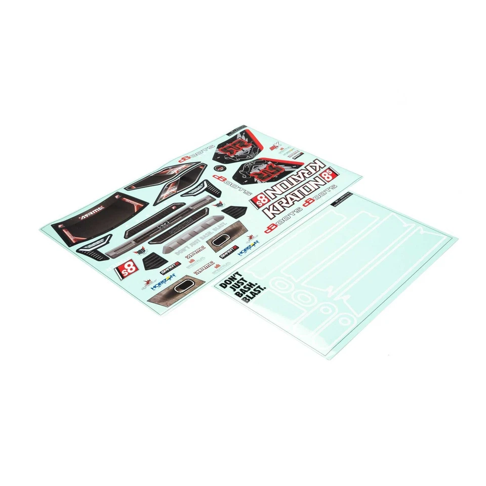 1/5 Clear Body with Decals and Window Masks: KRATON 8S 4X4 BLX ARA409004 - Image 2 of 2