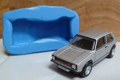 3d Vw Golf Il Voiture Moule Silicone Pour Gateau Toppers Chocolat Etc Ebay