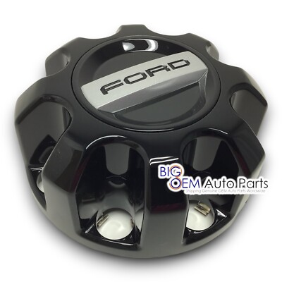Genuine Ford OEM Black Wheel Center Cap - F-250/F-350 Super Duty & Excursion (1999-2004, 4WD) YC3Z1130EA