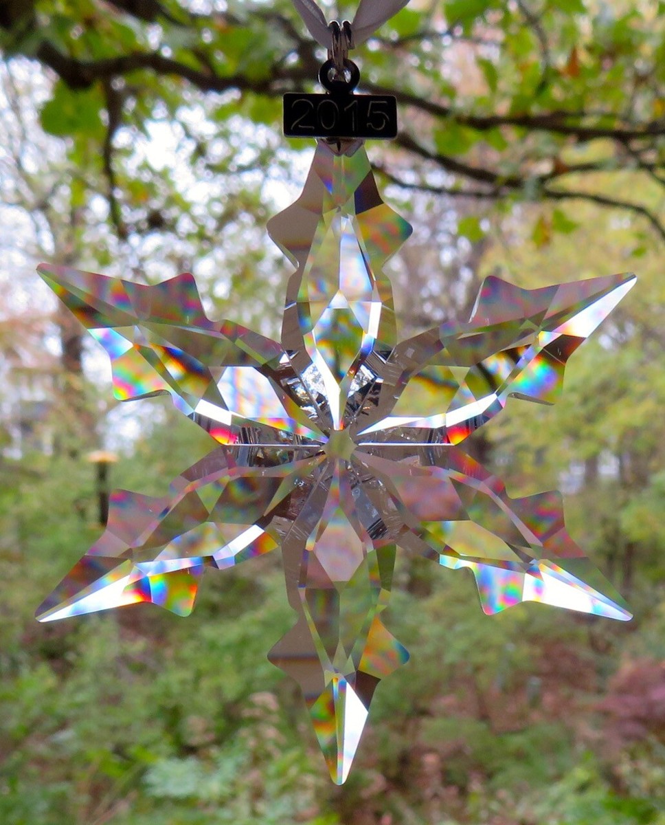 SWAROVSKI Crystal 2015 Annual Large Snowflake Star Ornament NIB
