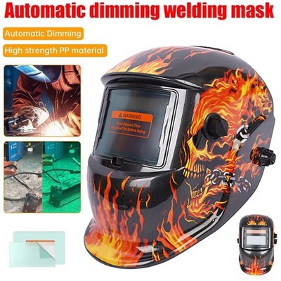 Large Viewing True Color Solar Powered Auto Darkening Welding Helmet Welder Mask