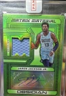 2022-23 Panini Obsidian Matrix Material Auto Patch Jaren Jackson Jr. /20
