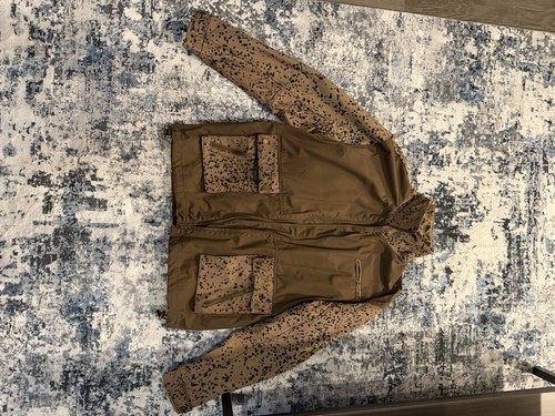 Luxury  LORO PIANA Storm System  Men's Field Jacket XL Cotton Canvas & Leather