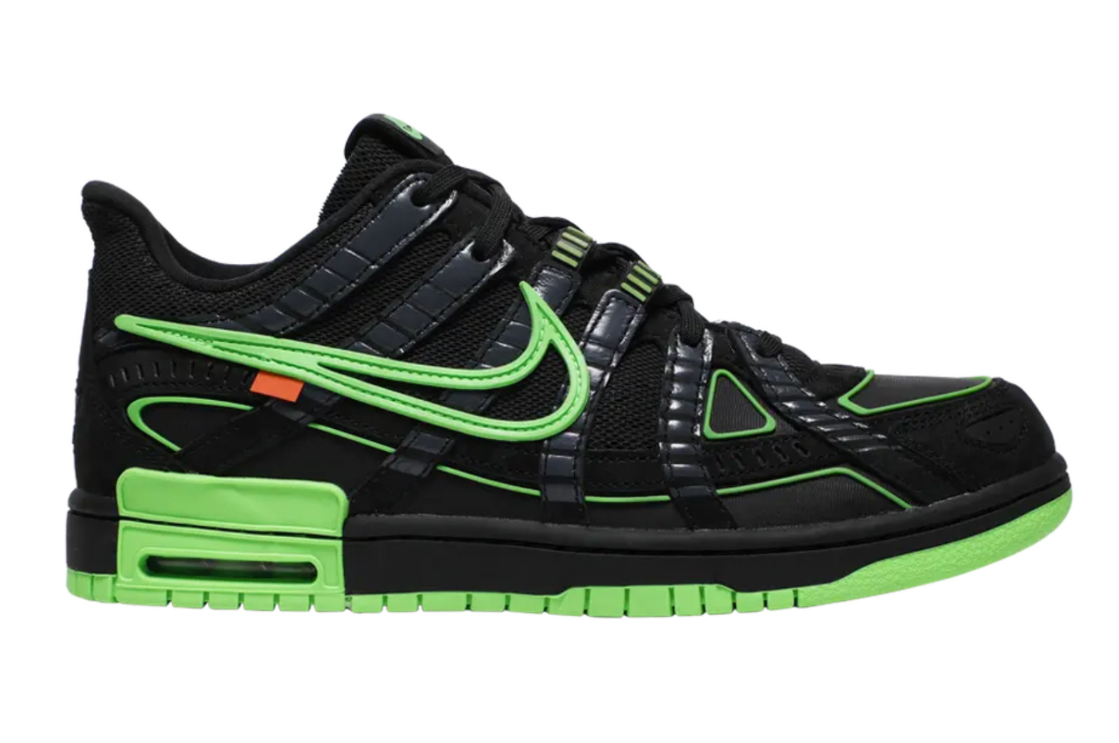 SIZE 15 - NEW Off-White × Nike Air Rubber Dunk Black Green Strike CU6015-001