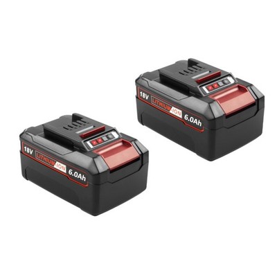 2x Akku 18V 6Ah für Kraftixx KX-ARM 3637 Li, KX-ART 1826 Li, KX-AS 18 Li Solo