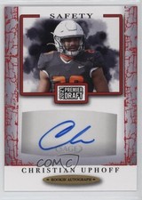 2021 Sage Premier Draft Auto Red Christian Uphoff #A189 Auto un2