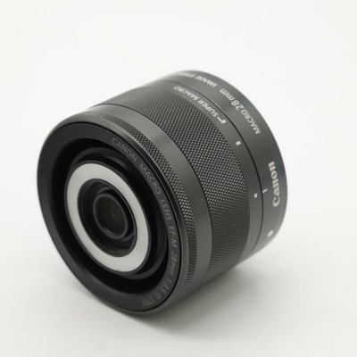 Canon EF-M 28mm F3.5 MACRO IS STM Black Lens EOS M APS-C Compact Exc+++++