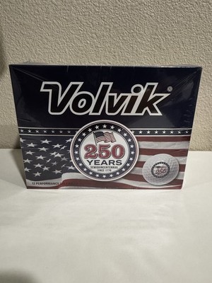 Volvik Golf Balls USA 250 Years Edition (Dozen) Power Soft White Tour Preferred